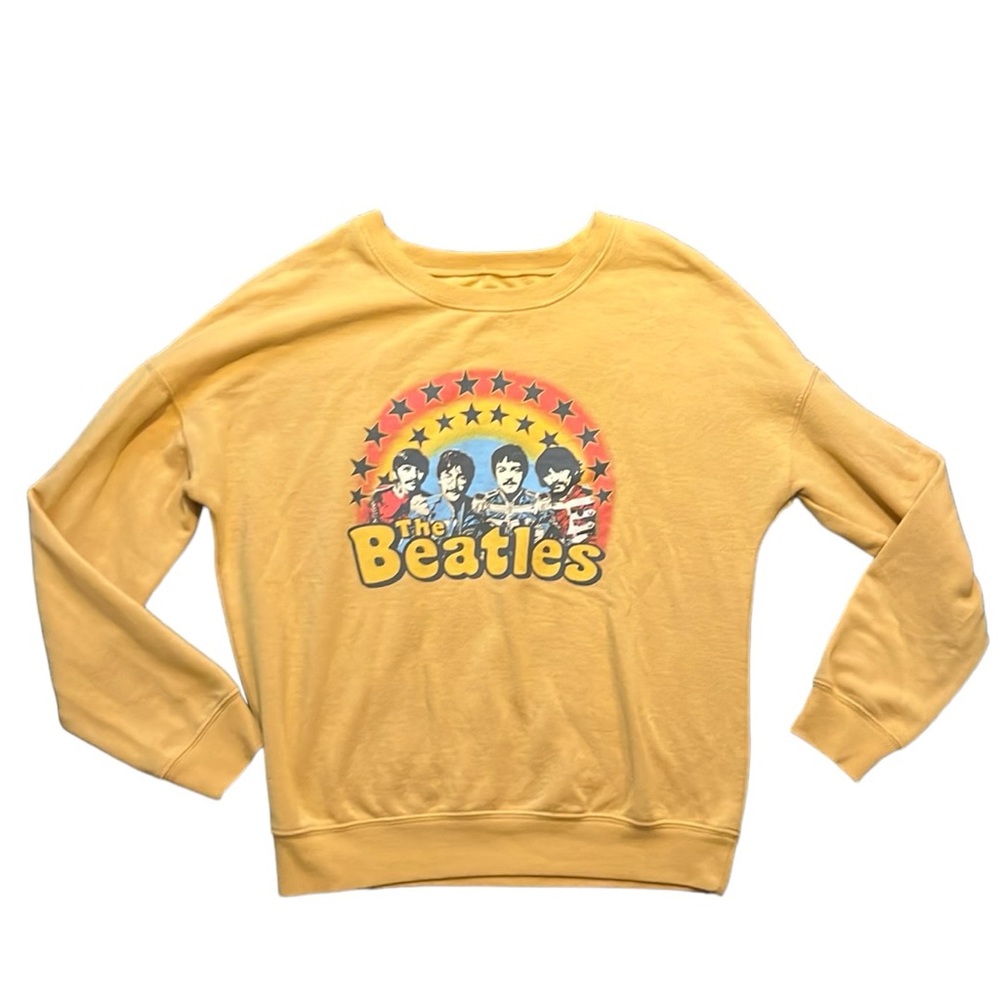 The Beatles 2020 Apple Corps Mustard Yellow Sweatshirt unisex Size S